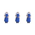 thumbnail image 4 of Transemion 12pcs Woman Apron With Pockets Efficient And Stylish Cooking Companion Adjustable Half-length Adult Apron Polyester blue 3Set, 4 of 6
