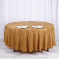 thumbnail image 2 of LNGOOR 108” Wholesale Round Tablecloth Polyester Round Table Linens For Wedding Party Banquet Restaurant -  WHITE, 2 of 11