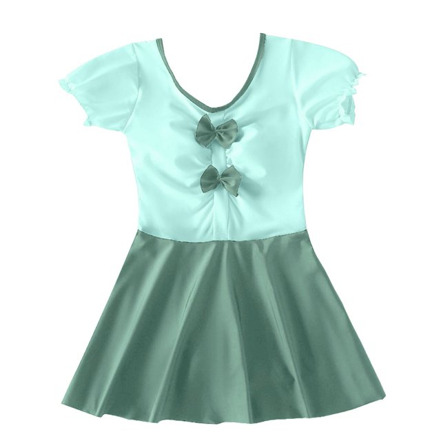 Hiiyo Maillot de Bain une-Pièce pour Grande Fille Robe de Bain avec Short Intégré Maillot de Bain Tenue de Bain