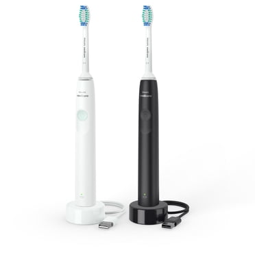 Philips Sonicare 2300 Power Toothbrush, Rechargeable Electric Toothbrush, White and Black