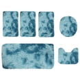 thumbnail image 2 of EGNMCR Area Rug, Rugs for Bedroom, New Mixed Color Bath Mats 6 Set Whole Room 6 Pcs Toilet Mats Universal Soft Comfort Water Absorption Non Slip Thick Machine Washable Easy To Dry Dark Carpets Suits, 2 of 7