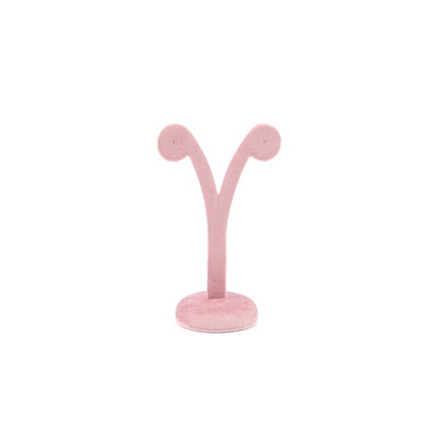 braveheart Jewelry Display Stand Velvet Necklace Bracelet Holder Bracelets Rack Organizer Layout Props Home Shop Showcase Pink Type 1 Pink Earring Holder