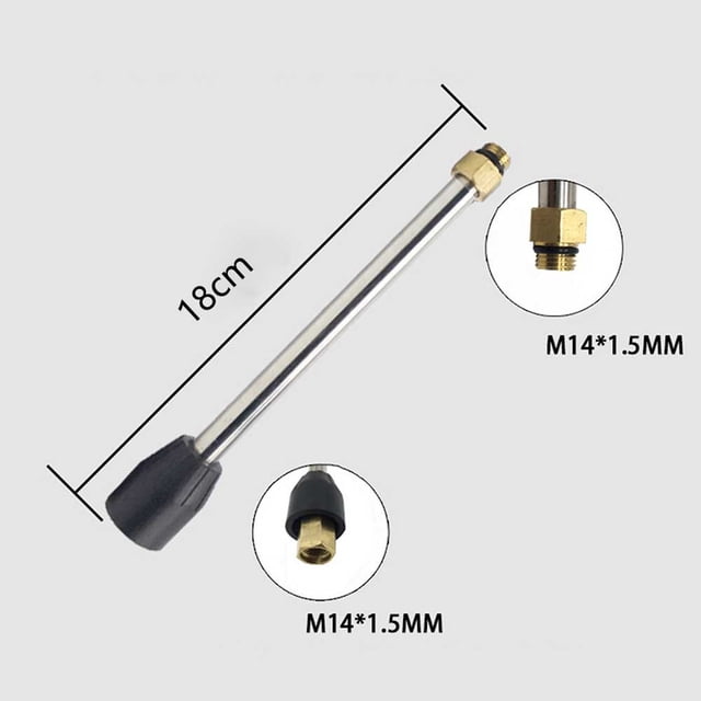 15/35/50cm High Pressure Washer Jet Extension Wand Rod for Car Wash Accessory 15cm
