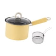 thumbnail image 3 of Siruishop Deep Frying Pot Cooking Pot Fryer for Kitchen Camping Japanese Tempura Chips Yellow, 3 of 8