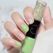 WIFKLSIIPG Oily Two Color Nail Polish New Quick Drying Waterproof Durable Non Stripping Nail Polish 12ml
