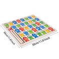 thumbnail image 2 of Montessori Wooden Alphabet Number Puzzle Board Educational Toy for Toddlers Fine Motor Skills Development Game, 2 of 6