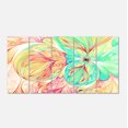thumbnail image 2 of Fleur en Papier Rouge et Verte - Impression sur Toile d'Art Floral, 2 of 3