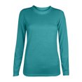 thumbnail image 1 of MeetoTime T-Shirt pour Femmes Basique à Manches Longues Col Ras du Cou T-Shirt Uni Hauts Blouse Tunique Décontractée, 1 of 5