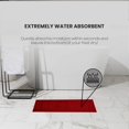 thumbnail image 2 of Canadian Linen Yukon Bath Mats, 2 Pack, 20"x34", Cotton Washable Soft Absorbent Lightweight Quick Dry Bath Shower Mats, Picture Frame Design, Burgundy, 2 of 9