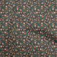 thumbnail image 1 of oneOone Polyester Spandex Dark Green Fabric Asian Suzani Sewing Craft Projects Fabric Prints By Yard 56 Inch Wide, 1 of 5
