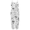 thumbnail image 1 of Wdgfv Combinaison à Colorier Gribouillée pour Filles pour Tout-Petits Enfants Tenue de Jeu Décontractée Printemps Été Automne Pyjama Confortable Tenue Quotidienne Blanc 1-2 Ans, 1 of 4