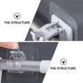 thumbnail image 3 of HLONK Self Adhesive Curtain Rod Bracket Hooks - Heavy Duty  Reusable (4pcs), 3 of 6