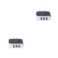 thumbnail image 3 of crativent Wall Charger 3 Port Universal Lightweight Compact USB Power Adapter Phone Charging Cell Cameras MP3 Gift Mobile Black 2Set, 3 of 6