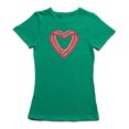 thumbnail image 1 of T-shirt Noir Graphique Cœur de Bacon pour Femmes, 1 of 1