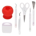 thumbnail image 4 of Ensemble d'Outils de Désherbage en Vinyle, Débris Clairs Ensemble d'Outils de Production DIY Anti-Déchirure pour Camées pour Silhouettes pour Lettrage Rouge, 4 of 8