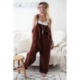 thumbnail image 1 of Pantalons Décontractés en Lin pour Femmes Combinaison en Coton à Bretelles Pantalons Harem, 1 of 5