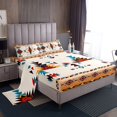 thumbnail image 1 of Erosebridal Aztec Bed Sheets Set Queen Size for Adult, Rustic Farmhouse Bed Sheets Queen, Geometric Stripe Decor, 1 of 7