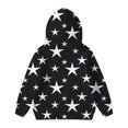 thumbnail image 3 of FAOWME Sweat à Capuche Imprimé à Manches Longues pour Filles Chandail Noir 4-5 Ans, 3 of 4