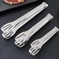 thumbnail image 3 of Food Tong Non-stick Easy to Clean Stainless Steel Long Handle Cooking Clamp Kitchen Tools, 3 of 7