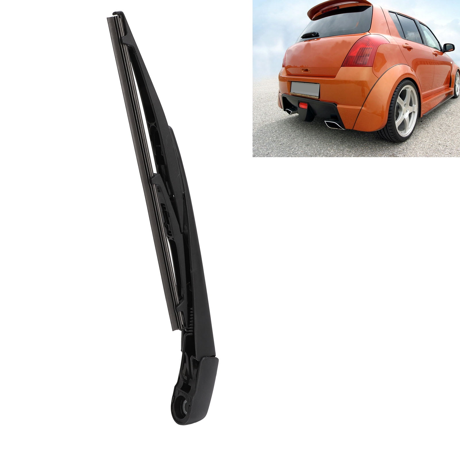 Rear Wiper Blades Set, Windshield Wiper Blades Wear Resistant Anti Impact Increased Visibility  for Vitara LY