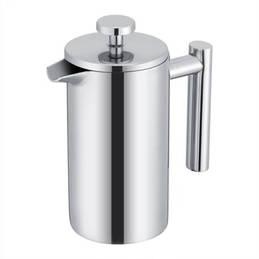 Herwey 350ML Double Wall Stainless Steel Coffee Maker French Press Tea Pot with Filter , Coffee French Press,French Press
