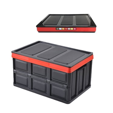 TopLLC Storage Bins Boîte de Rangement Pliable pour Voiture 30 L Épaissie Grande Capacité Boîte de Rangement Facile à Transporter Sacs de Rangement