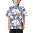 thumbnail image 1 of Chemise Décontractée de Plage pour Enfants Confortable Tendance Commerce Extérieur Col Boutonné Manches Courtes, 1 of 3