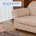 thumbnail image 4 of Subtrex Housse Extensible 2 Pcs Lavable pour Fauteuil/coussin d'Amour/sofa/TG-Sofa, Motif Damassé Jacquard, 4 of 6