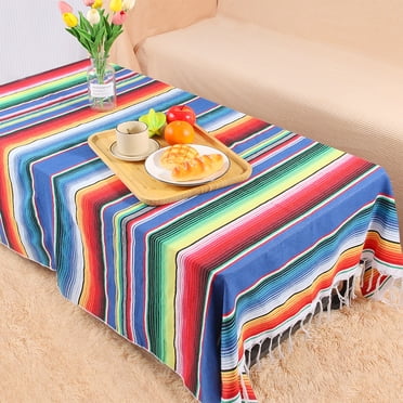 Wzzjkit Couverture Jetée Nappe Chemin de Table Couverture Tissée Multifonctionnelle Couverture de Conditionnement Couverture de Camping Couverture de Pique-Nique pour la Maison Extérieur École Bureau Couvertures