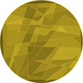 thumbnail image 1 of Ahgly Company Tapis d'Intérieur Lavables en Machine, Ronds, Transitionnels, Vert-Jaune Foncé, Ronds de 5', 1 of 7