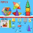 thumbnail image 1 of 35pcs/50pcs/70pcs Magnetic Tiles, Magnetic Building Blocks For Children, Magnetic, 1 of 5