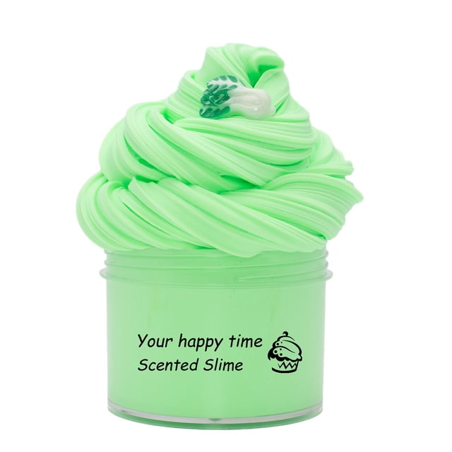 HCBY Pâte Nuage Sensorielle Ultra Douce / Jouet Anti-Stress Fidget & Slime Extensible / Kit de Slime DIY avec Accessoires (F Vert Pâle,70ml)