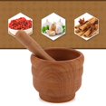 thumbnail image 3 of Solid Natural Granite Pestle and Mortar Spice & Crusher Set Home, 3 of 7
