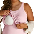 thumbnail image 3 of RKSTN Tank Tops for Women Ribbed Plus Size Built in Bras Tank Top Trendy Solid Color Sleeveless Crew Neck Base layer Casual Shirts, 3 of 10