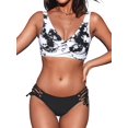 thumbnail image 1 of Maillot de Bain Bikini pour Femme à Croisement avant, Lacé, Deux Pièces, 1 of 6
