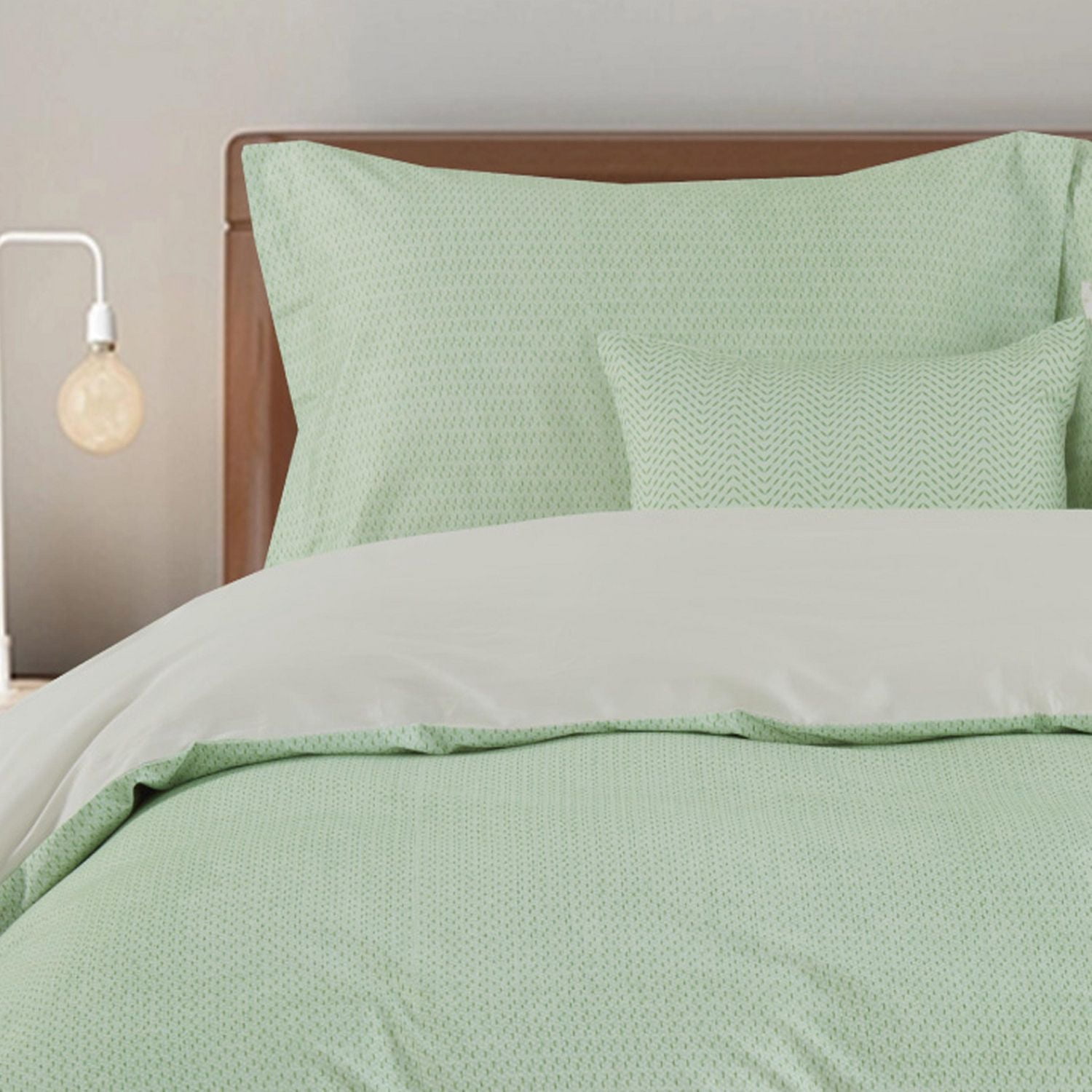 Ensemble de couette 5 pièces Johnson Home - Coton 200 fils, comprend des taies d'oreiller et des coussins décoratifs