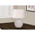 thumbnail image 1 of Monarch Specialties Lighting, 22"h, Table Lamp, Cream Concrete, Ivory / Cream Shade, Modern, 1 of 6
