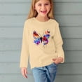 thumbnail image 5 of RXIRUCGD Chemises à Manches Longues pour Filles, Col Rond Mignon, Blouses Décontractées Élégantes (Beige, Taille : 5 Ans), 5 of 5