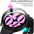 thumbnail image 2 of KOMI Case with Screen Protector for Samsung Galaxy Watch 6 40mm, Overall Protective Cover, Built-in Tempered Glass Film High Sensitivity, 2 Pack (Black), 2 of 5