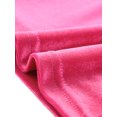 thumbnail image 5 of INSPIRE CHIC Women's Velvet Deep V Neck Cross Wrap Ruched Crop Cami Top S Hot Pink, 5 of 5