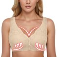 thumbnail image 3 of Kcodviy Women Seamless Bra Front Woman Bra Button Comfortable Beautiful Back Women Bra Set and Woman's Sports Bra Long Lined Sports Bra Compression Bra for Women, 3 of 5