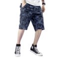 thumbnail image 2 of Faithtur Men? s Solid Color/Camouflage Print High Waist Shorts with Pockets, 2 of 9