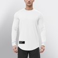 thumbnail image 2 of WEAIXIMIUNG Noël Homme Automne Hiver Décontracté Brossé Col Rond Manches Longues Chemise de Base Haut Blouse, 2 of 7