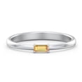 thumbnail image 1 of East-West Stackable Baguette Ring in 10K White Gold, 1 of 3