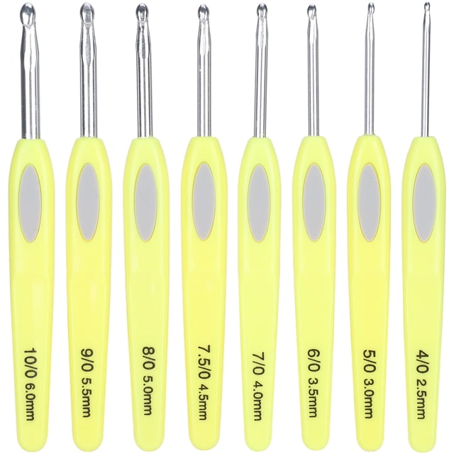 Sweater Crochet Hooks Set,8Pcs Ergonomic Crochet Hooks Sewing Tools Crochet Hooks Set Meticulously Designed