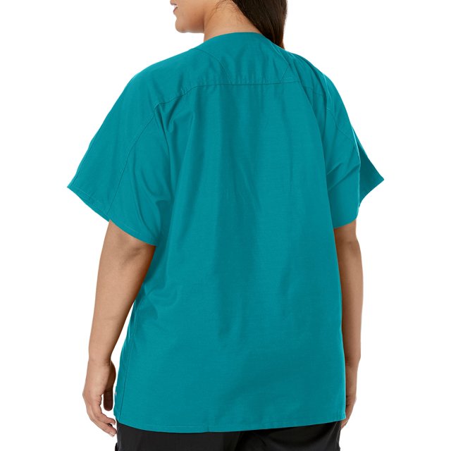 Landau Essentials Haut de Sarrau à Encolure en V : 1 Poche, Réversible, Unisexe, Coupe Classique Décontractée Sarraus Médicaux 7502