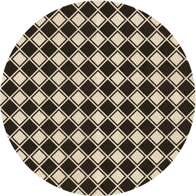 Ahgly Company Tapis Rond Lavable en Machine Intérieur Transitionnel Gris Minuit, 5 Pieds Rond