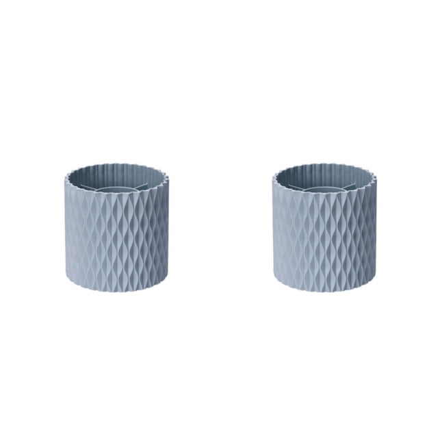 braveheart Breathable And Durable - Rotating Makeup Brush Cup With Open And PP For Durability And Impact blue rotating style 2Set