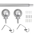 thumbnail image 4 of Mainstays 1/2” Nickel Ball Adjustable Curtain Rod, 28”-48”, 4 of 4
