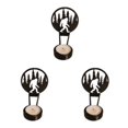 thumbnail image 2 of Transemion Stainless Steel Classic Pattern Candle Holders With Vivid Images For Halloween Decor Spooky K 3Set, 2 of 6